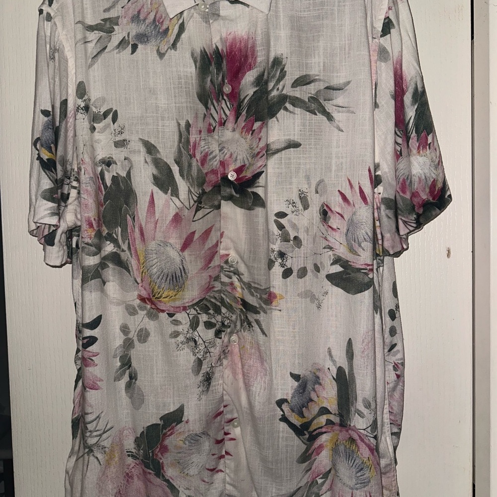 Express Men’s Floral Shirt XXL